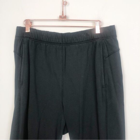 LULULEMON | LA Wide Leg Crop Pants Black With Red Logo Women’s Size 10 - Picture 6 of 12